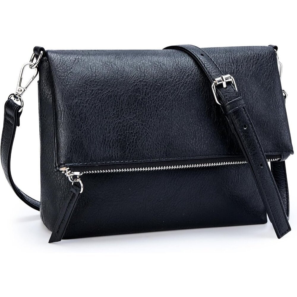Vegan Leather Crossbody Bag Women Small Shoulder Purse Adjustable Strap - Picture 1 of 8